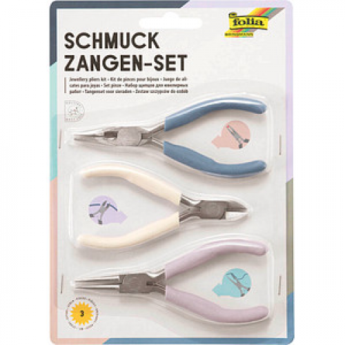 folia Zangen-Set Schmuckzangen 23005 3-teilig