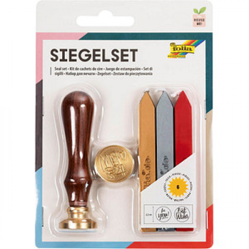 folia Siegel-Set rot, silber, gold