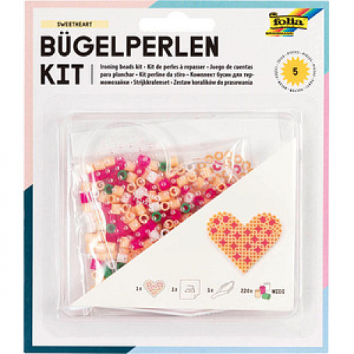 folia Bügelperlen Set LOVE mehrfarbig