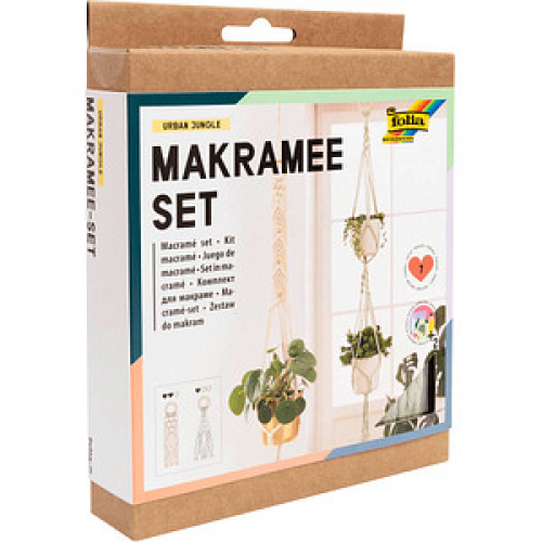 folia Makramee-Set Urban Jungle natur, rosé