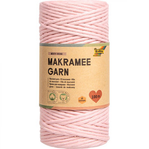 folia Makramee Garn altrosa Misty rose