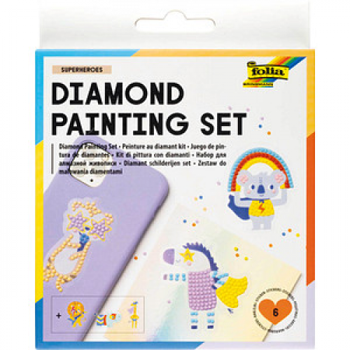 folia Diamond Painting Superheroes mehrfarbig