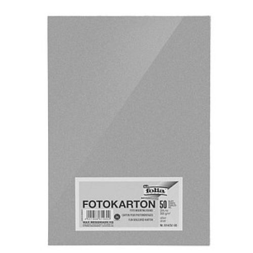 folia Fotokarton silber 300 g/qm 50 Blatt