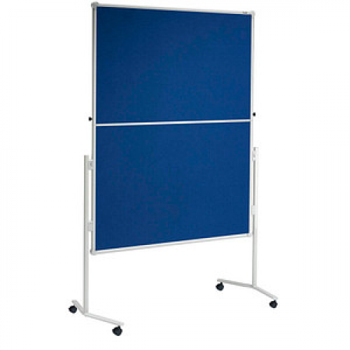 MAUL Moderationswand professionell, klappbar 120,0 x 150,0 cm blau