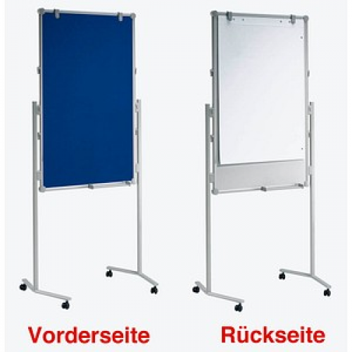 MAUL Moderationswand professionell 75,0 x 120,0 cm blau, weiß