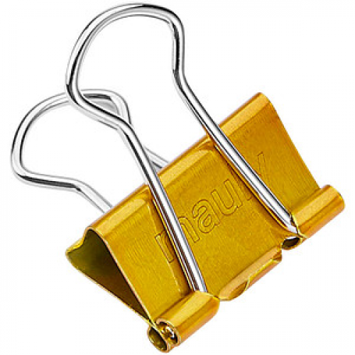 12 MAUL Foldbackklammern gold 1,9 cm