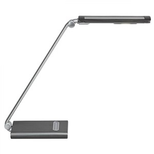 MAUL MAULpure Schreibtischlampe silber 6 W