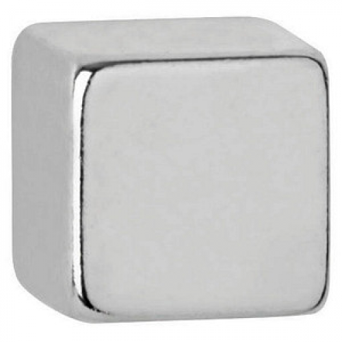 MAUL Magnete silber, Metall 0,7 x 0,7 x 0,7 cm, 10 St.