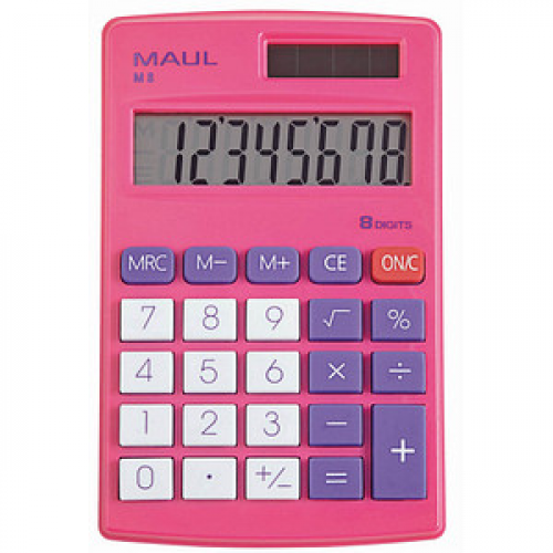 MAUL M 8 Taschenrechner pink