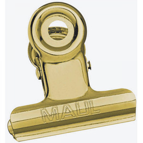 10 MAUL Foldbackklammern gold 3,0 cm