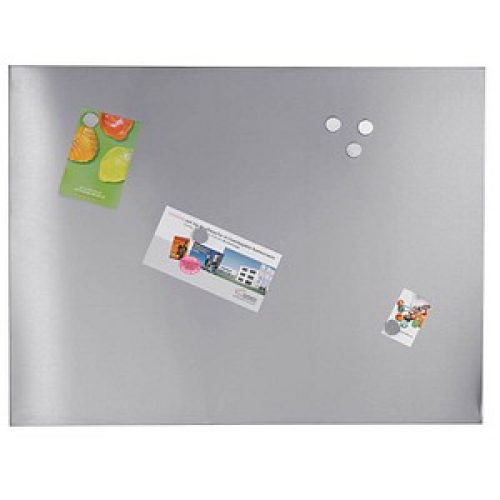 Zeller Magnettafel 60,0 x 80,0 cm silber