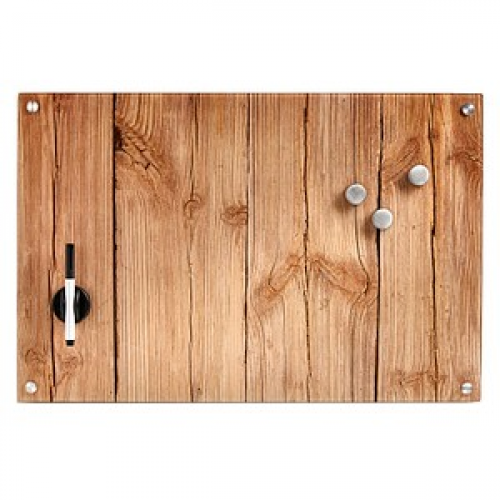 Zeller Glas-Magnettafel 60,0 x 40,0 cm Wood