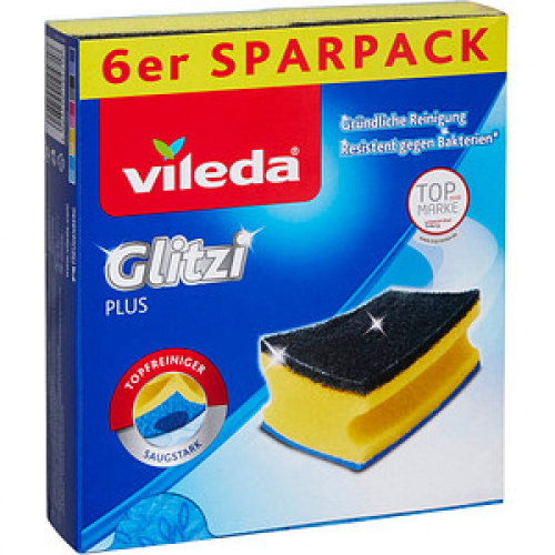 vileda Glitzi plus Topfreiniger, 6 St.