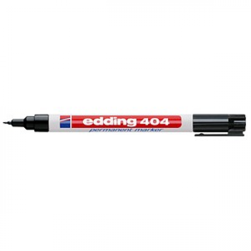 edding 404 Permanentmarker schwarz 0,75 mm, 10 St.