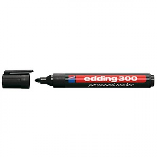 edding 300 Permanentmarker schwarz 1,5 - 3,0 mm, 10 St.