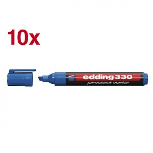 edding 330 Permanentmarker blau 1,0 - 5,0 mm, 10 St.