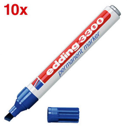 edding 3300 Permanentmarker blau 1,0 - 5,0 mm, 10 St.