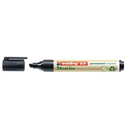 edding 22 EcoLine Permanentmarker schwarz 1,0 - 5,0 mm, 10 St.