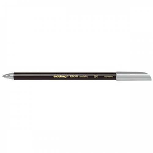 edding 1200 metallic colourpen Filzstift silber, 1 St.