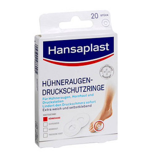 Hansaplast Hühneraugen-Druckschutzringe 741786 weiß, 20 St.