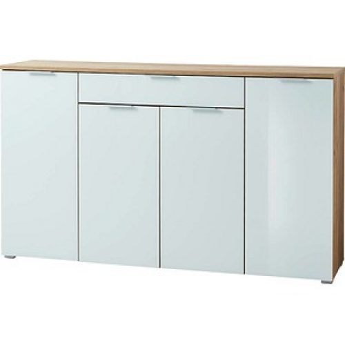 GERMANIA Sideboard TELDE, 3983-242 weiß, navarra-eiche 179,0 x 40,0 x 105,0 cm