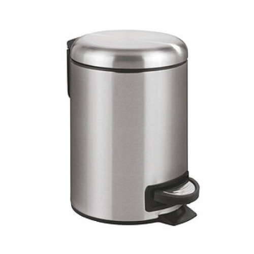 WENKO Leman Kosmetikeimer 3,0 l silber