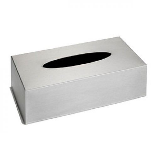 WENKO Taschentuchbox 16874100 silber Edelstahl