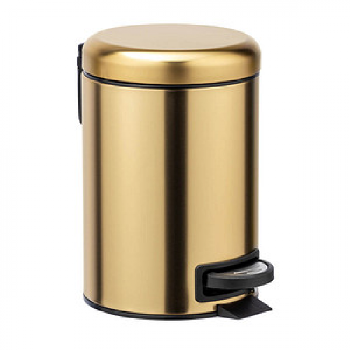 WENKO Leman Kosmetikeimer 3,0 l gold