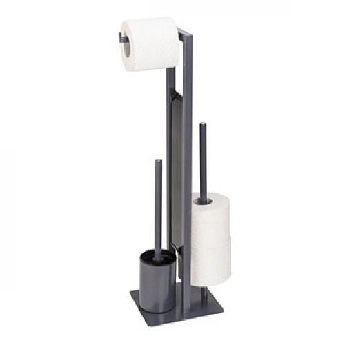 WENKO WC-Garnitur Rivalta grau Metall