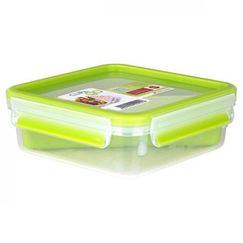 emsa Lunchbox CLIP & GO transparent/grün 0,85 l, 1 St.