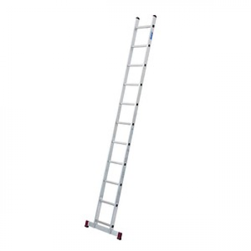 KRAUSE Anlegeleiter CORDA silber 11 Sprossen, H: 310,0 cm