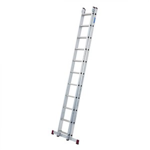 KRAUSE Schiebeleiter CORDA silber 2x 11 Sprossen, H: 310,0 cm