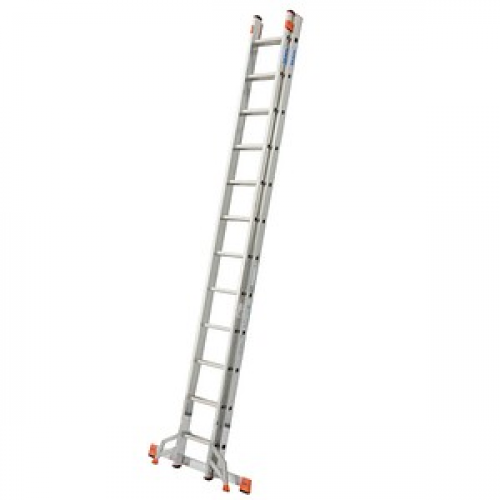 KRAUSE Schiebeleiter MONTO Fabilo alu 24 Sprossen, H: 355,0 cm