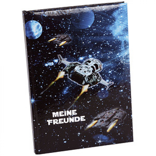 goldbuch Freundebuch Raumschiff ca. DIN A5 liniert, mehrfarbig Softcover 88 Seiten