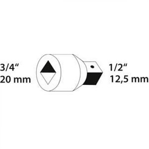 GEDORE Steckschlüsseleinsatz Größe: 3/4" auf 1/2" Zoll