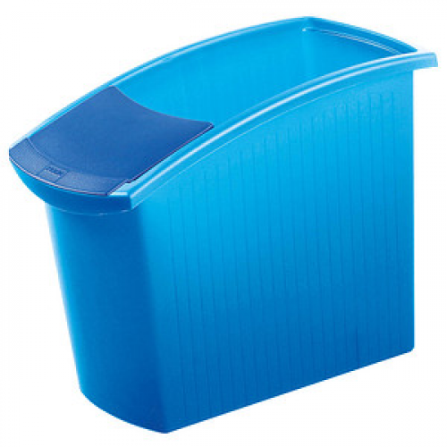 HAN MONDO  Papierkorb 18,0 l blau, transluzent