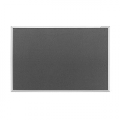 magnetoplan Pinnwand 90,0 x 60,0 cm Textil grau