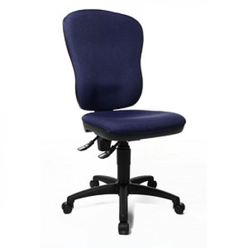 Topstar Bürostuhl Point 80, 8180 G28 Stoff blau, Gestell schwarz