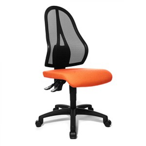 Topstar Bürostuhl Open Point P, OP100 G04 Stoff orange, Gestell schwarz