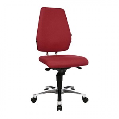 Topstar Bürostuhl Body Balance S30, SI99T21 Stoff rot, Gestell alu