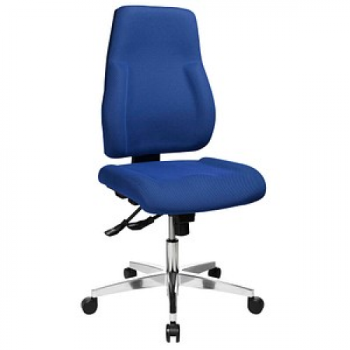 Topstar Bürostuhl Point 91, PI99GBC6 Stoff blau, Gestell alu