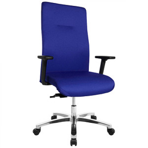 Topstar XXL Bürostuhl Big Star 20, BT290T W56 Stoff blau, Gestell alu