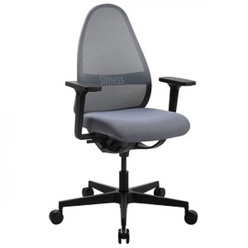 Topstar Bürostuhl Soft Sitness Art, SA50O2MX22 Stoff grau, Gestell schwarz