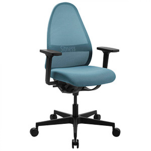 Topstar Bürostuhl Soft Sitness Art, SA50O2MX66 Stoff blau, Gestell schwarz