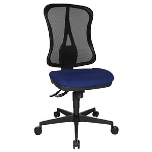 Topstar Bürostuhl Head Point SY, HE200 G26 Stoff blau, Gestell schwarz