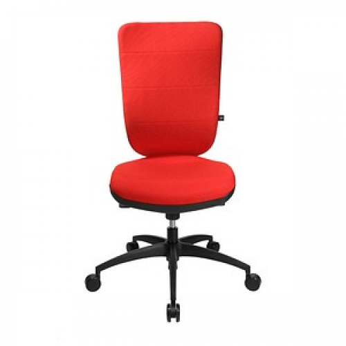 Topstar Bürostuhl Soft Pro 100, NN400 T31 Stoff rot, Gestell schwarz