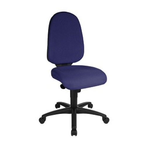 Topstar Bürostuhl Syncro Pro 5, S500 G26 Stoff blau, Gestell schwarz