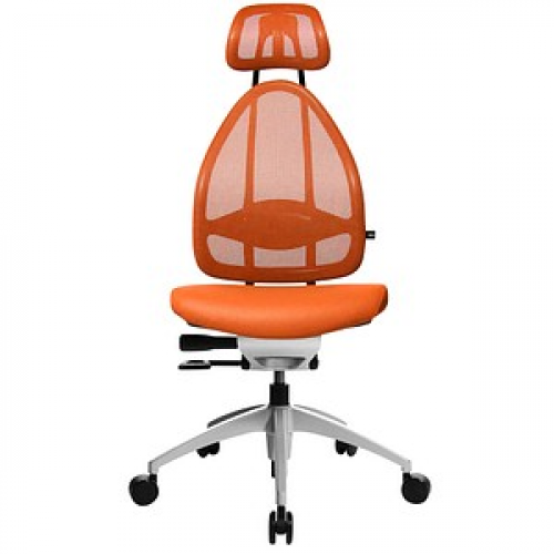 Topstar Bürostuhl OPEN ART, J1700S14 Stoff orange, Gestell silber