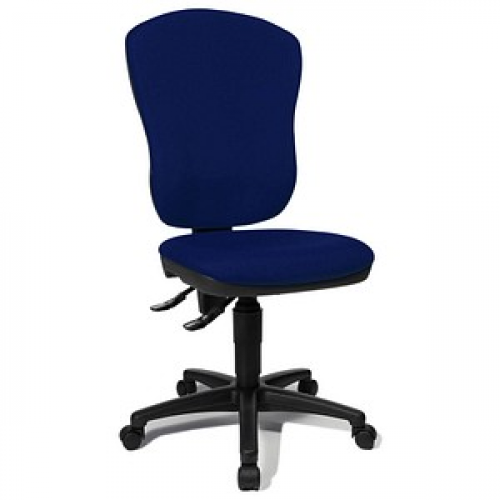 Topstar Bürostuhl Point 80, 8180 G26 Stoff blau, Gestell schwarz