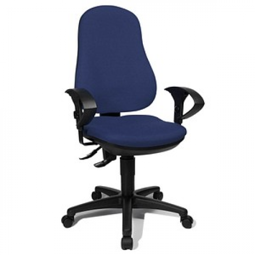 Topstar Bürostuhl Point 70, 8170UG26 Stoff blau, Gestell schwarz